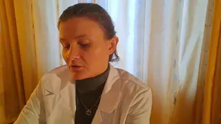 Petite Russian Doctor Gives a POV Blowjob in Uniform