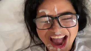 Curvy Amateurs Share Blowjobs and Messy Facials