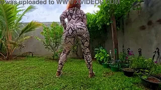 Asian MILF Tries On Jumpsuit Then Dances Nude POV