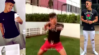 Latino Twink Plays With Toys While Dancing to Funk Beats