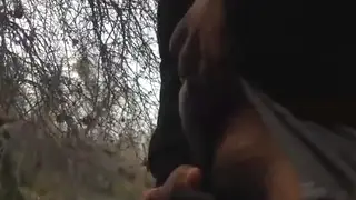 Mexican Daddy Services a Big Cock Outdoors