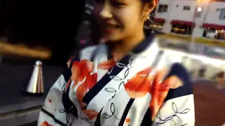 Petite Asian Waitress Teases Older Man in Cafe