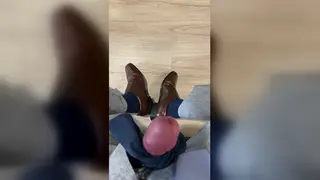 Asian Guy Jerks Off onto Leather Shoes for a Fetish Finish