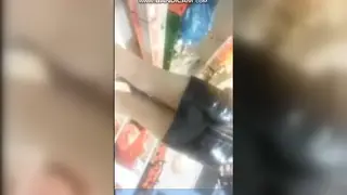 Blonde Arab Teen Explores Toys in a Market Orgy