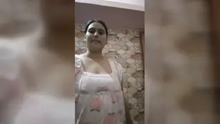 Indian Bhabhi Teases in Vintage POV Webcam Session