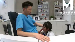 Asian Nurse in Stockings Takes POV Blowjob and Outdoor Doggystyle