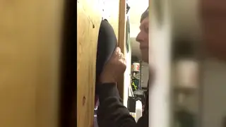 Mature Man Services Young Stranger at Gloryhole