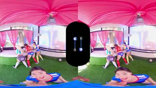 Blonde and Asian Stars Share a VR Orgy