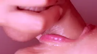 Asian Wife Gives Husband a Sloppy Blowjob Finish