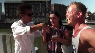 European Strangers Hook Up Outdoors in Raw Street Pickups