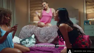 Petite Teens Explode in Wet Lesbian Threesome