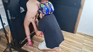 Redhead Latina MILF Takes Stranger Outdoors While Husband Watches