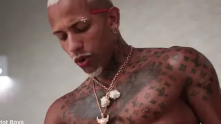 Tattooed Latino Takes Bareback Cock in Ass