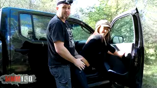 Latina MILF Takes Deep Throat and Facial Outdoors