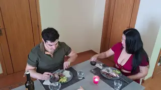 Latina BBW Milf Takes Creampie After Wild Ride