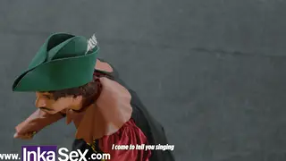 Latina Teen in Cosplay Enjoys Anal Threesome