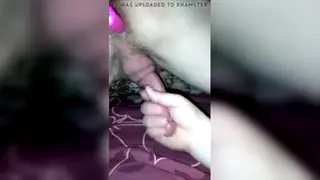 Wife Pegs Husband With Toy While Stroking Him