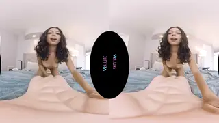 Petite Latina Explores Toys in First VR Solo Session