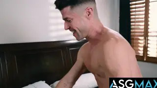 Mature Man Guides Teen Through First Bareback