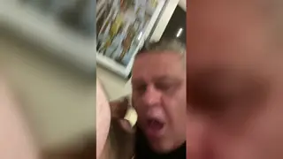 Hairy Italian Bear Services Cock in Hotel Room