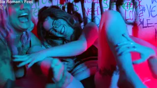 Blonde, Brunette and Redhead Lesbians Worship Feet in Threesome