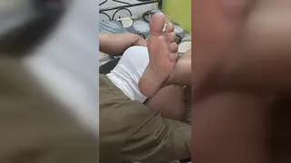 Indian MILF and BBW Share Older Man in Bathroom