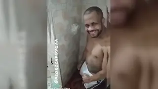 Black Man Masturbates in Shower Before Meeting Friend