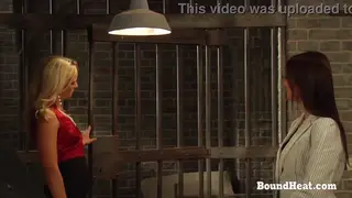 Busty Lesbian Submissive Endures Bondage and Orgasm Control