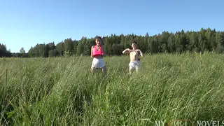 Brunette MILF Shares Anal Threesome After Ride