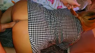 Curvy Blonde Neighbor Teases With Feet in Lingerie