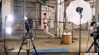 Bound Twink Takes Bareback Toy Play Rough