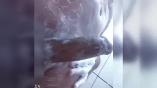 Solo Guy Pleasures Himself in Bathroom Setting