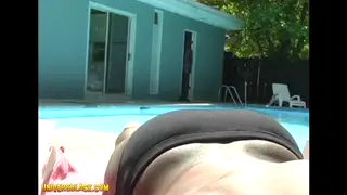 Ebony Twink Services Mature Hunk Poolside