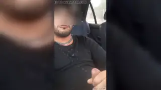 Latino Stud Strokes Massive Load in Parked Car