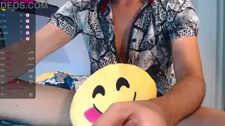 Asian Latino Guy Strokes His Big Cock Solo