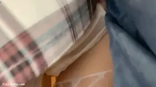 Petite Teen Takes Creampie Under Skirt on Subway