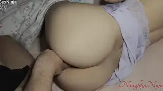 Blonde Stepmom Drains Stepson in Oiled Missionary
