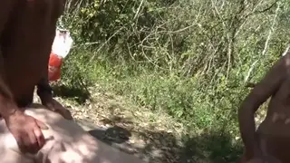 Hairy Bear Orgy Explodes Outdoors in Bareback Action