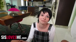 Petite Stepsister Teases Stepbrother Into POV Doggystyle