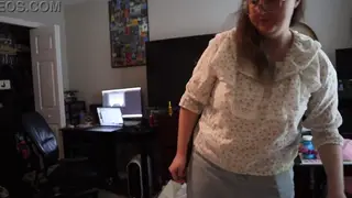 Brunette Dominates with Tease and Denial Control