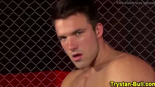 Muscular Biker Strokes Himself to a Strong Finish