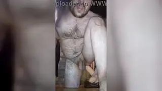 Tattooed European Twink Takes Huge Dildo Anally