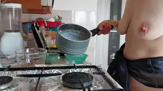 Busty Brunette Wife Cheats While Husband Watches