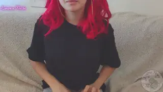 Petite Latina Redhead Teases Herself to Solo Climax