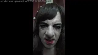 Bisexual Crossdresser Strokes Hard on Live Cam