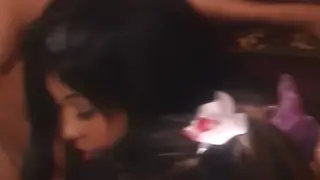 Voluptuous Asian MILF Rides Two Cocks in Wild Orgy