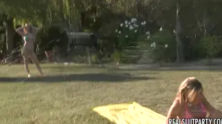 Backyard BBQ Ignites Interracial Foursome With MILFs