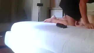 Massage Table Leads to Bareback Oral and Anal