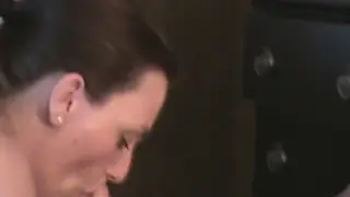 Wife Performs Lesbian Blowjob Show for Cuckold Husband
