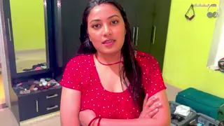 Indian Stepmom Gives a Hairy Blowjob Before Riding